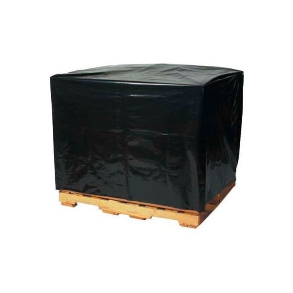 Box Packaging Pallet Covers, 48"W x 40"D x 100"H, 2 Mil, Black, 50/Pack PC545 - main